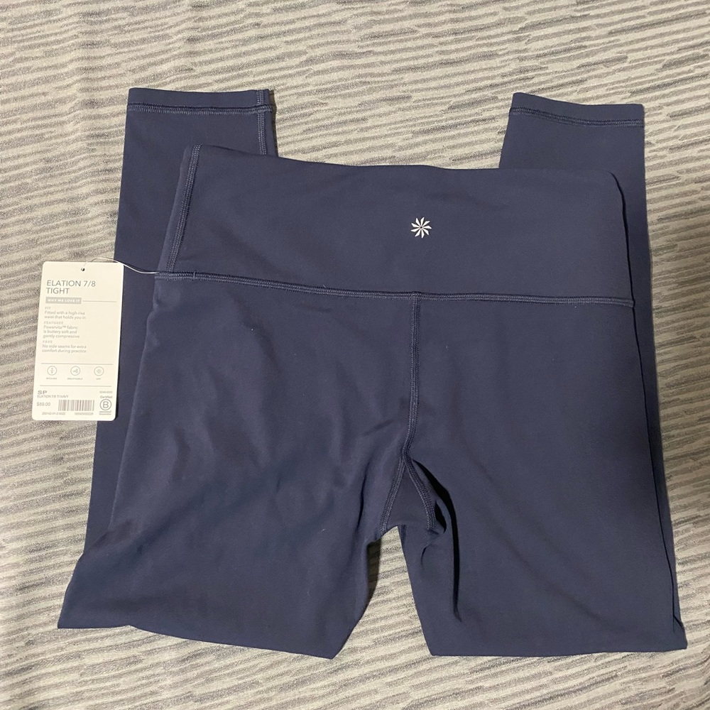 Athleta Elation 7/8 Tight // Navy - Picture 15 of 16